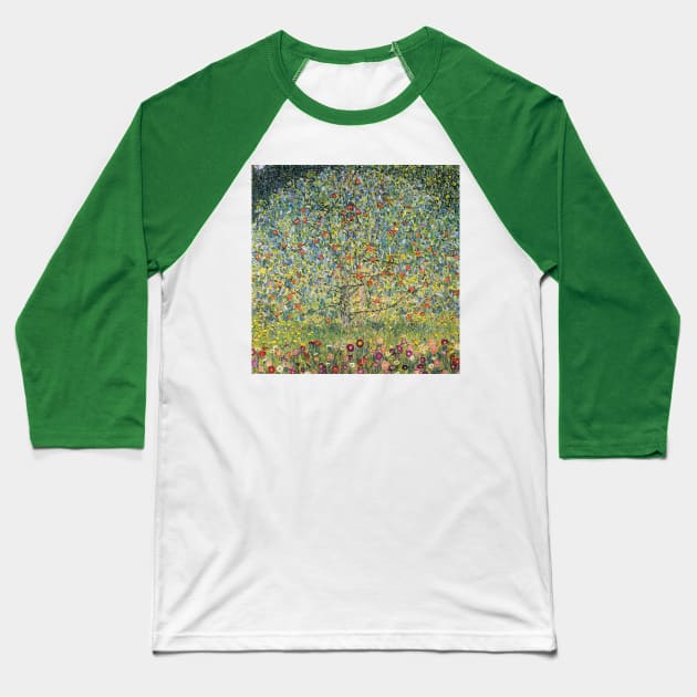 Apple Tree by Gustav Klimt Baseball T-Shirt by MasterpieceCafe